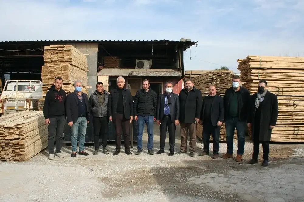 MİTSO üyeleriyle birlikte... ANADOLU KERESTE İŞYERİNDE... - 1