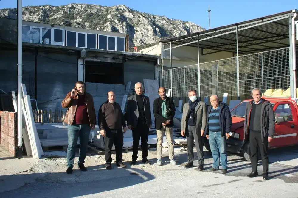 MİTSO ÖREN'DE... DİCLE MERMER İŞYERİNDE...