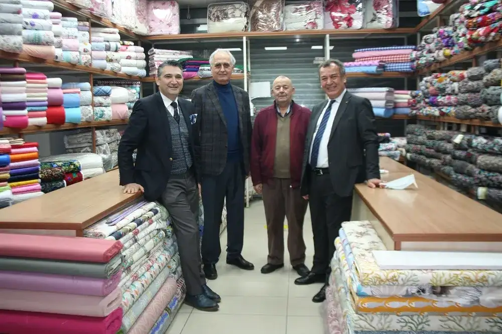 MİTSO\'dan üyelerine yeni yıl ziyareti: MİTSO, ENVER ÜSTEK\'İN İŞYERİNDE...