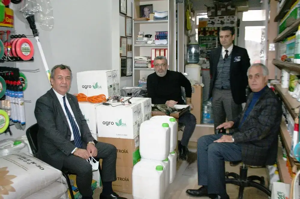 MİTSO'dan üyelerine yeni yıl ziyareti: MİTSO, HARMAN TİCARET'TE...