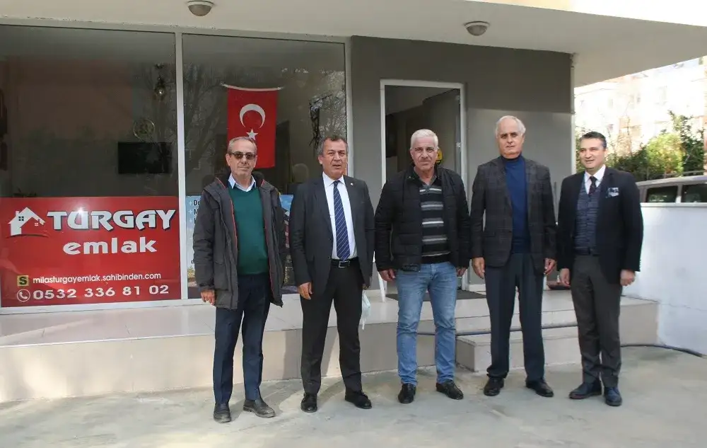 MİTSO'dan üyelerine yeni yıl ziyareti: MİTSO, TURGAY EMLAK'TA... - 1