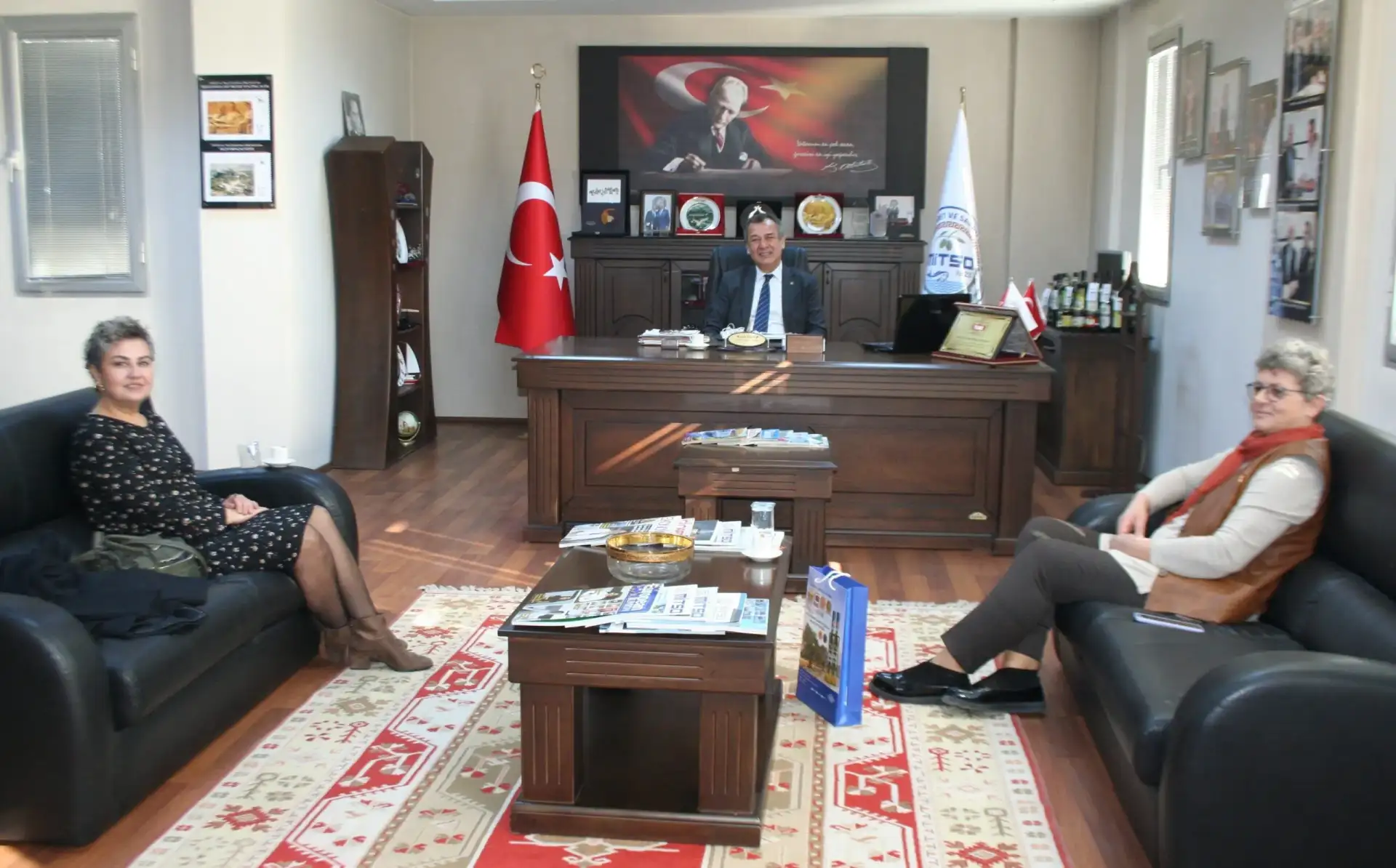 Milas'ta kadın girişimcilerin kurduğu Anatolie kooperatifi MİTSO'da... "MİLAS ZEYTİNYAĞI ÜRETİMİNDE İDDİALIYIZ" - 1