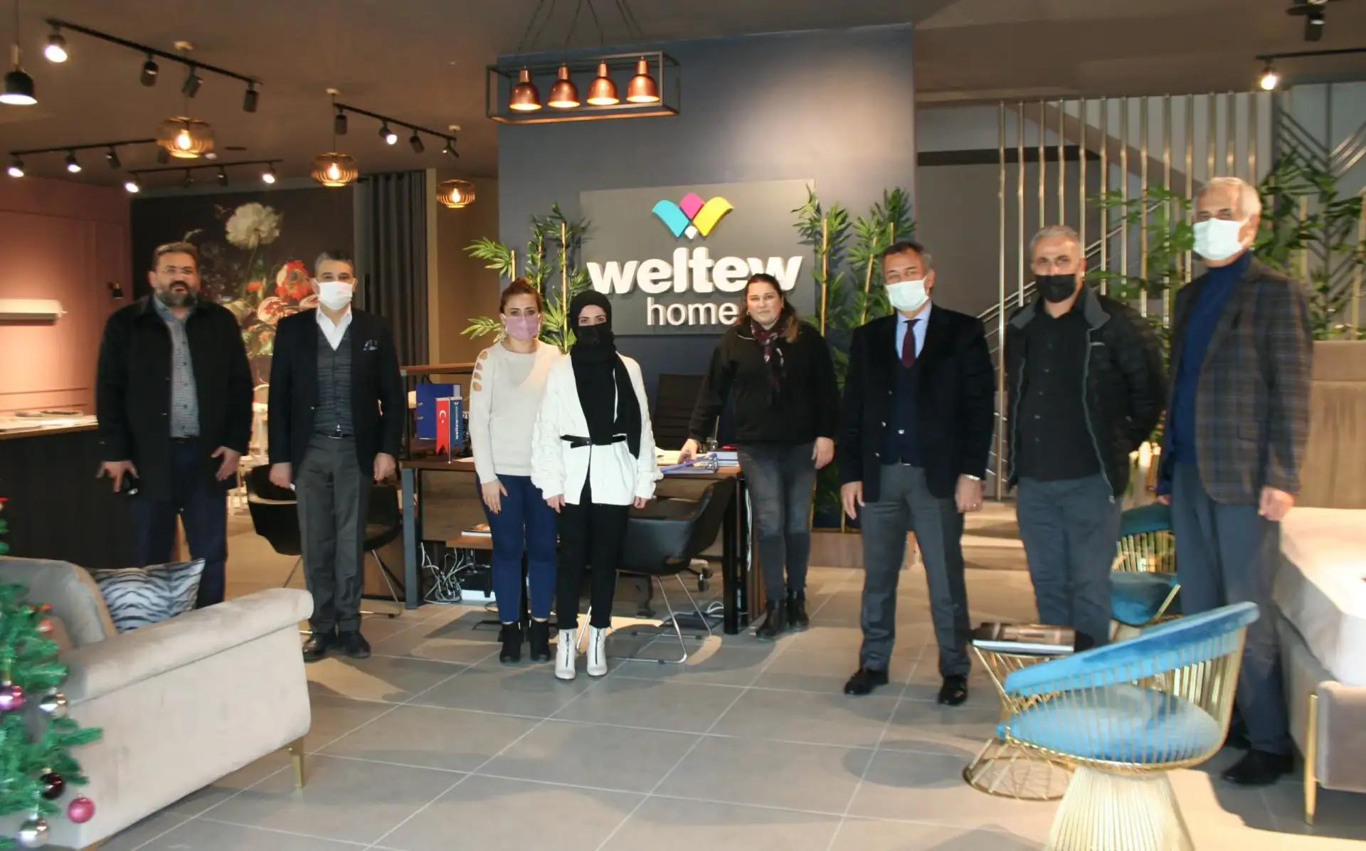 MİTSO'dan üyelerine yeni yıl ziyareti: WELTEW HOME İŞYERİNDE