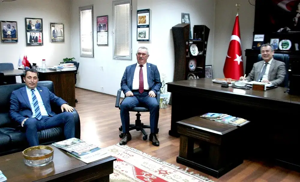 Belediye başkan yardımcıları MİTSO'da... ORTAK AKIL VE İŞBİRLİĞİ İLE YİNE ÇOK BAŞARILI BİR FUAR OLACAK - 1