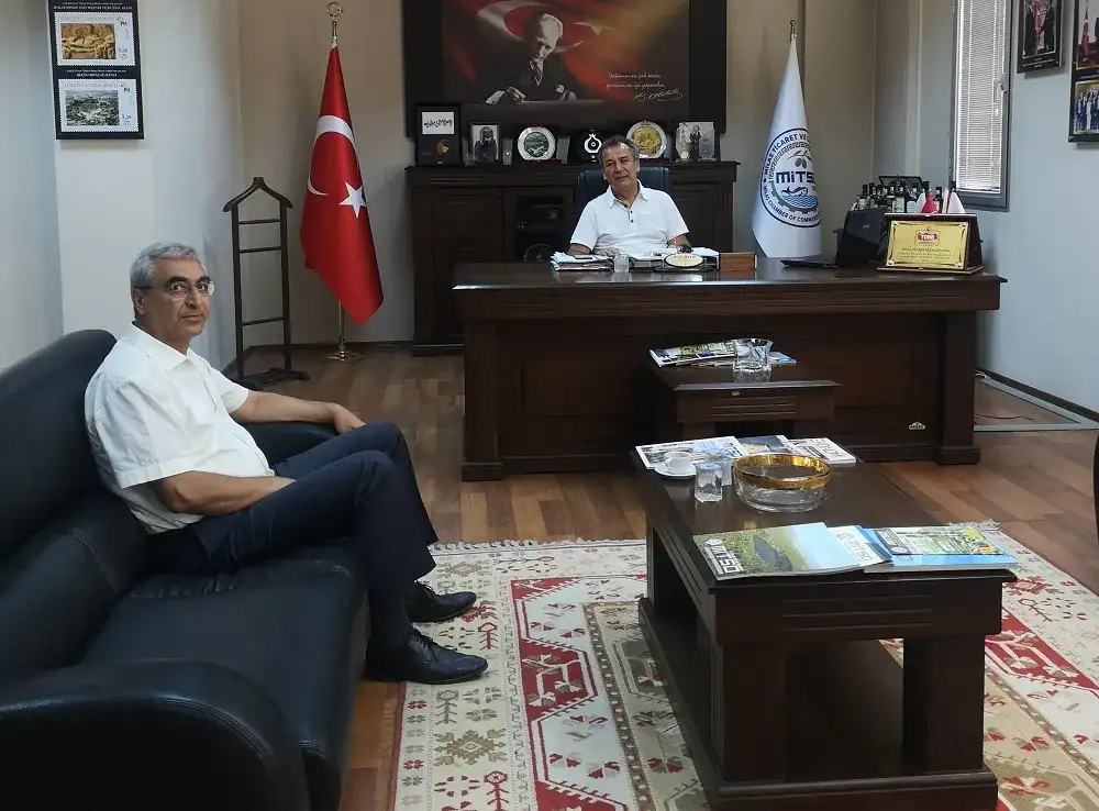 ANTAKYA'YA TAYİNİ ÇIKAN SGK MÜDÜRÜ ÖMER GÜLTER MİTSO'YA VEDA ETTİ. - 1