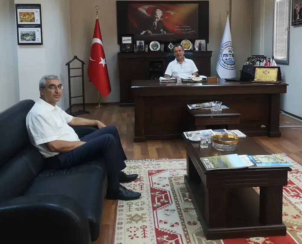 ANTAKYA'YA TAYİNİ ÇIKAN SGK MÜDÜRÜ ÖMER GÜLTER MİTSO'YA VEDA ETTİ.