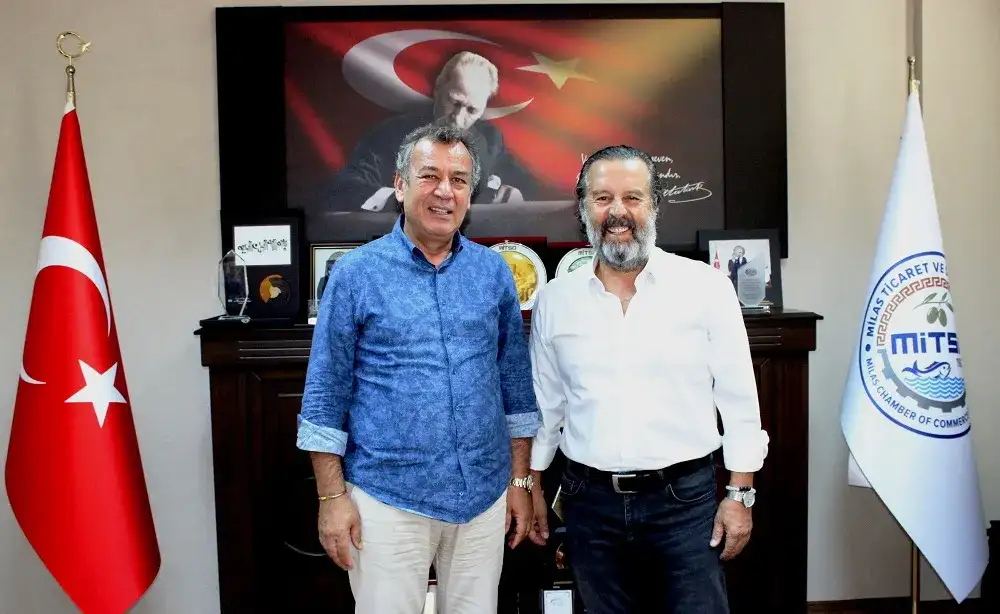 Denizbank Milas Şubesi eski müdürü İsmet Aloğlu MİTSO'da: MÜDÜRLÜK BİTSE DE MİTSO İLE DOSTLUK DEVAM EDER...