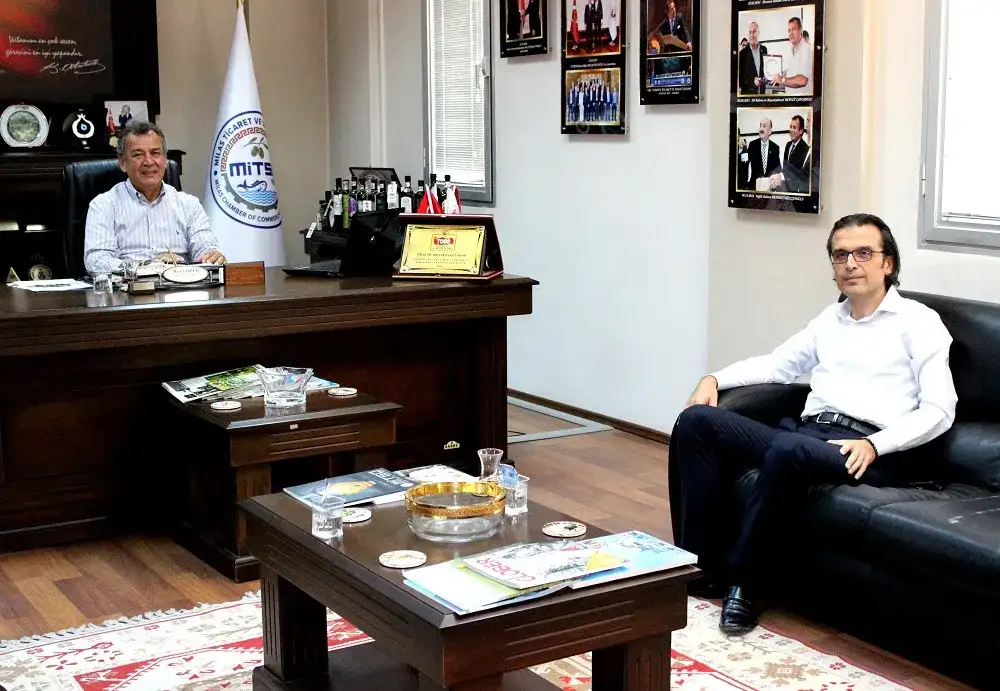 T.C. ZİRAAT BANKASI CUMHURİYET CADDESİ MİLAS ŞUBESİNİN YENİ YÖNETİCİSİ MİTSO'DA - 1