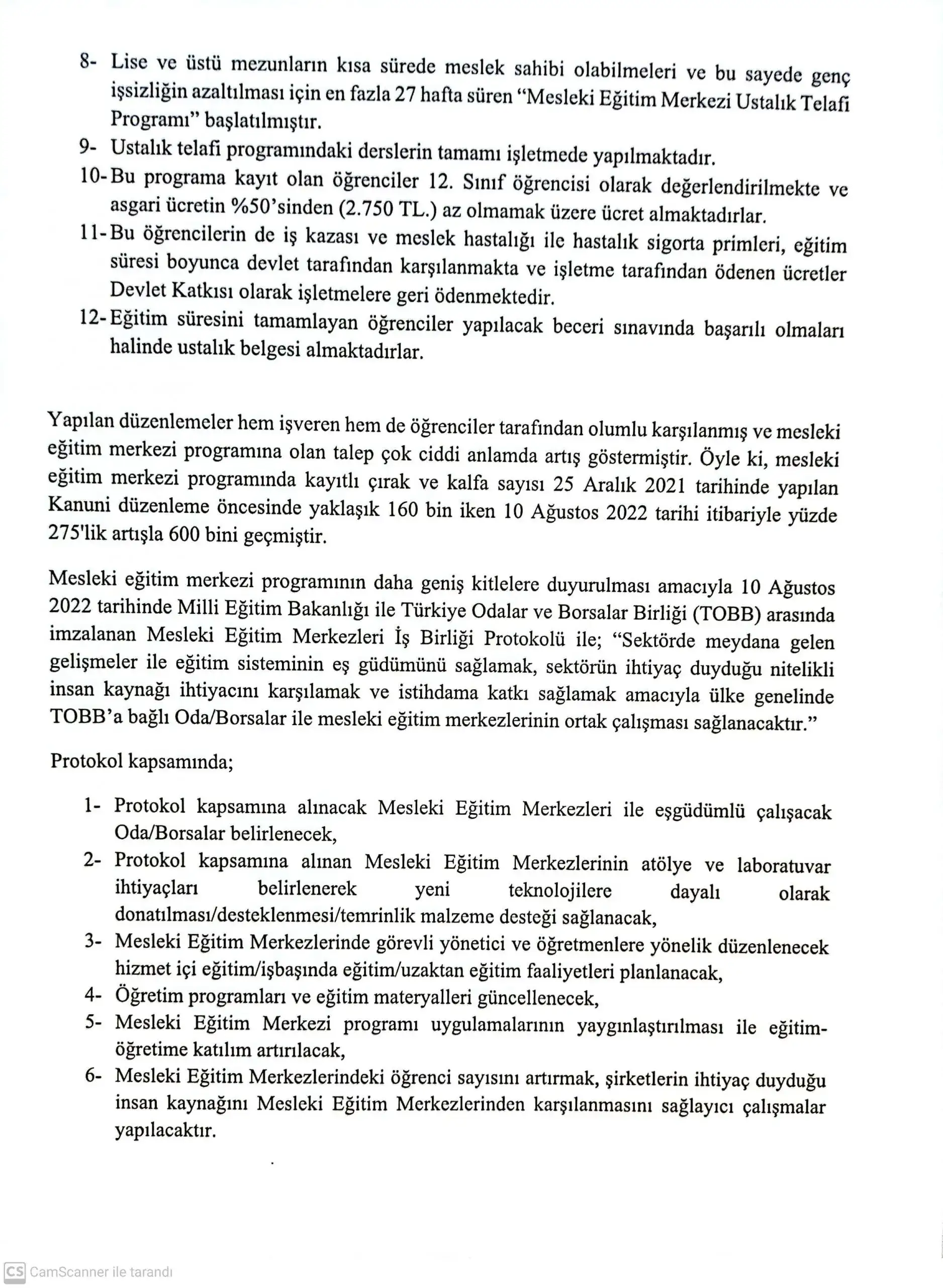 T.C. MİLLİ EĞİTİM BAKANLIĞI İLE TOBB ARASINDA İŞ BİRLİĞİ PROTOKOLÜ - 2