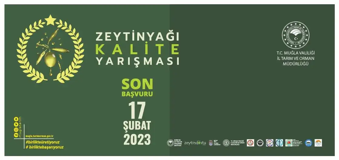 MUĞLA ZEYTİNYAĞI KALİTE YARIŞMASI İÇİN BAŞVURULAR BAŞLADI