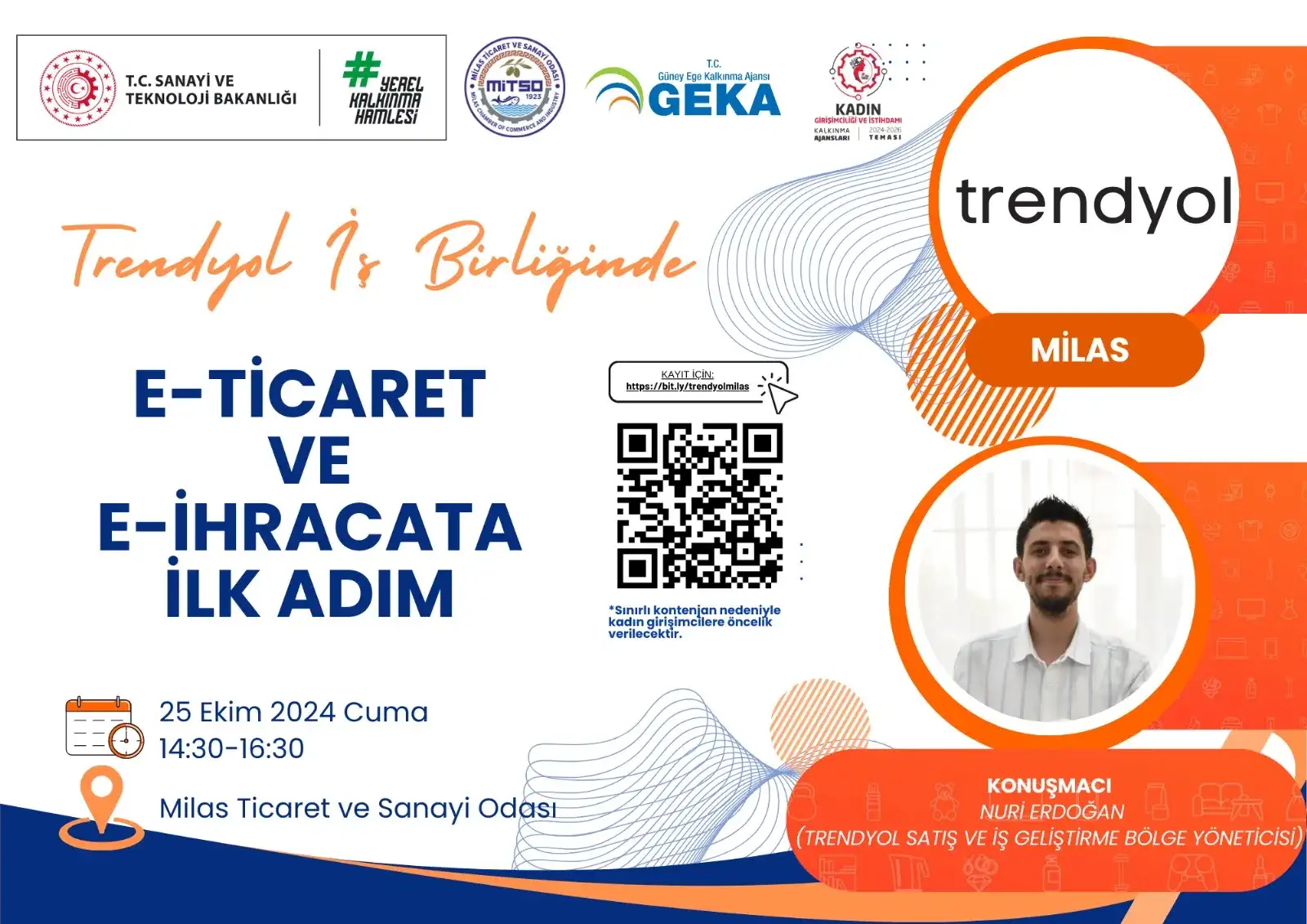 TRENDYOL İŞ BİRLİĞİNDE E-TİCARET VE İ-İHRACATA İLK ADIM EĞİTİMİ MİTSO DA