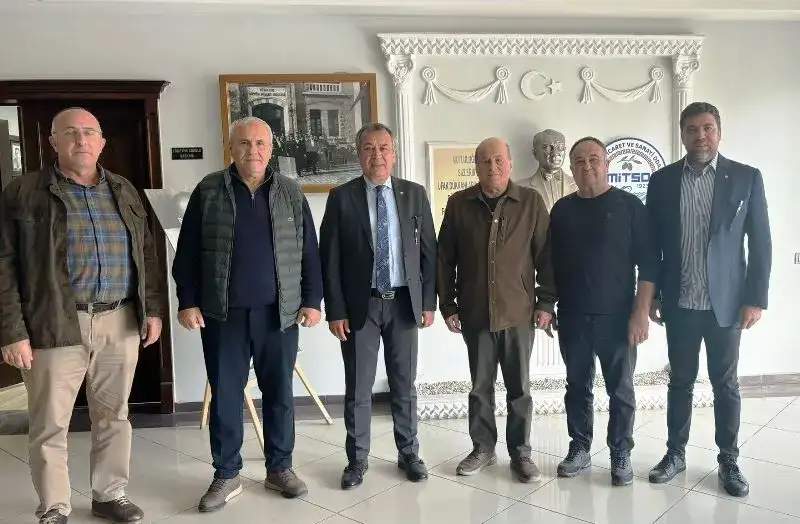 S.S. YAT İMALAT BAKIM ONARIM VE ÇEKEK YERİ TOPLU İŞYERİ YAPI KOOPERATİFİ YÖNETİCİLERİ MİLAS TİCARET VE SANAYİ ODASINI ZİYARET ETTİLER - 1