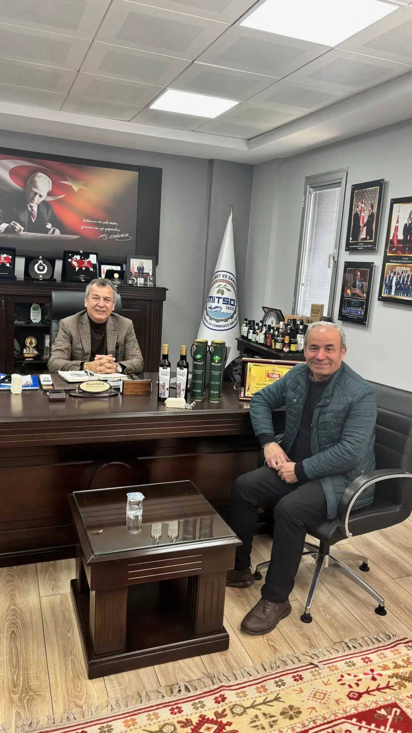 VISIT FROM BAYRAM BARIN TO MILAS CHAMBER OF COMMERCE AND INDUSTRY