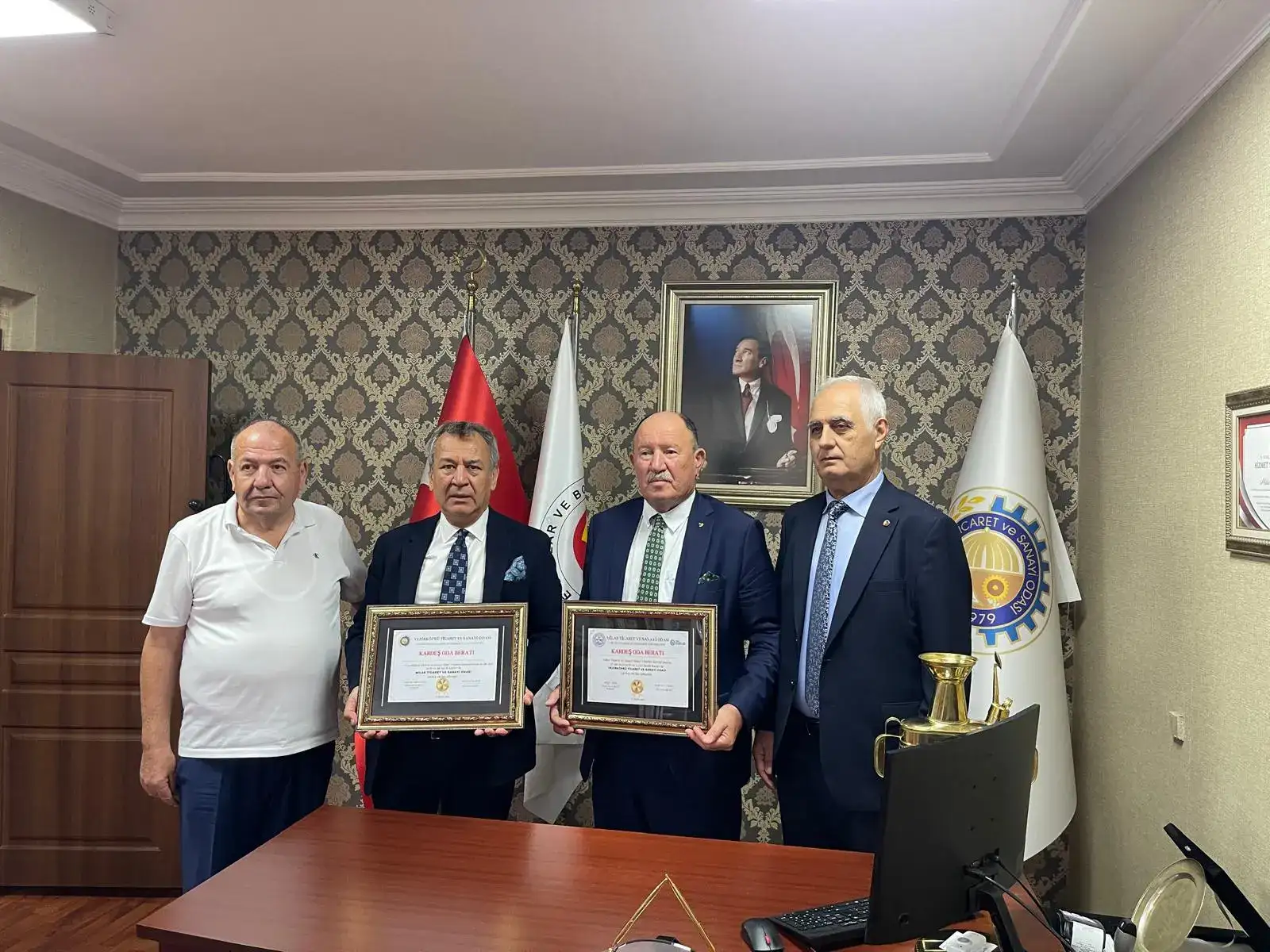 Milas TSO ile Vezirköprü TSO Arasında Kardeş Oda Protokolü İmzalandı - 1