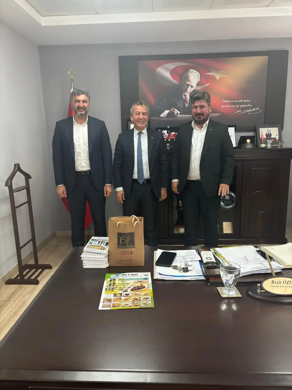 Bodrum TÜRSAB Yönetim Kurulu Üyeleri, Yönetim Kurulu Başkanımız Reşit Özer’i Ziyaret Etti