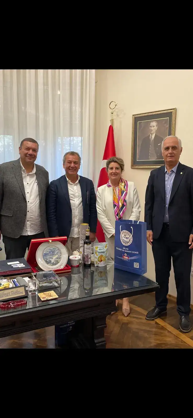 MİTSO Heyetinden Rodos Başkonsolosu Mebşure Taşkın’a Ziyaret