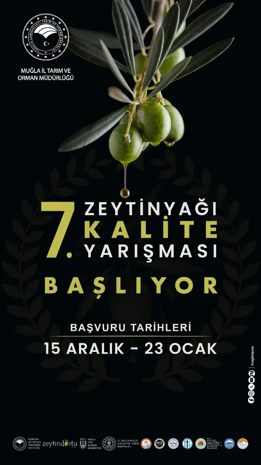 2025–2026 YILI 7. ZEYTİNYAĞI KALİTE YARIŞMASI HAKKINDA DUYURU