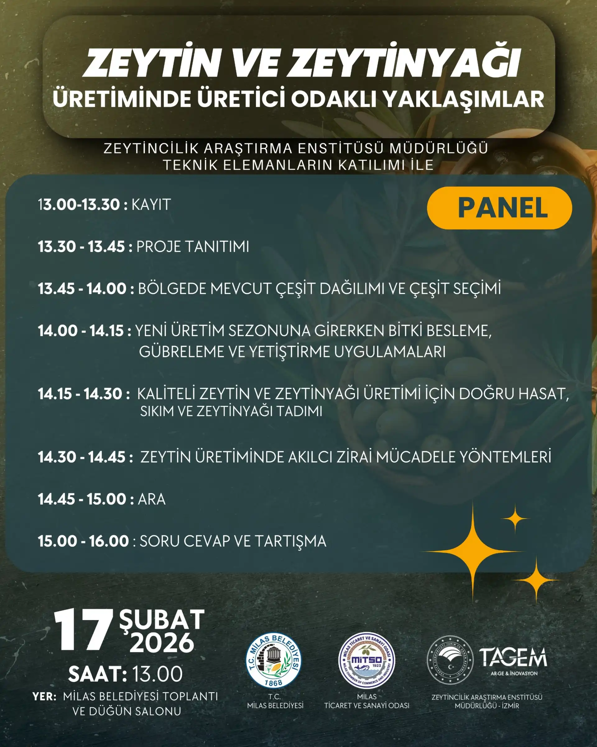 Zeytin ve Zeytinyağı Üretiminde Üretici Odaklı Yaklaşımlar Milas’ta Ele Alınacak - 1