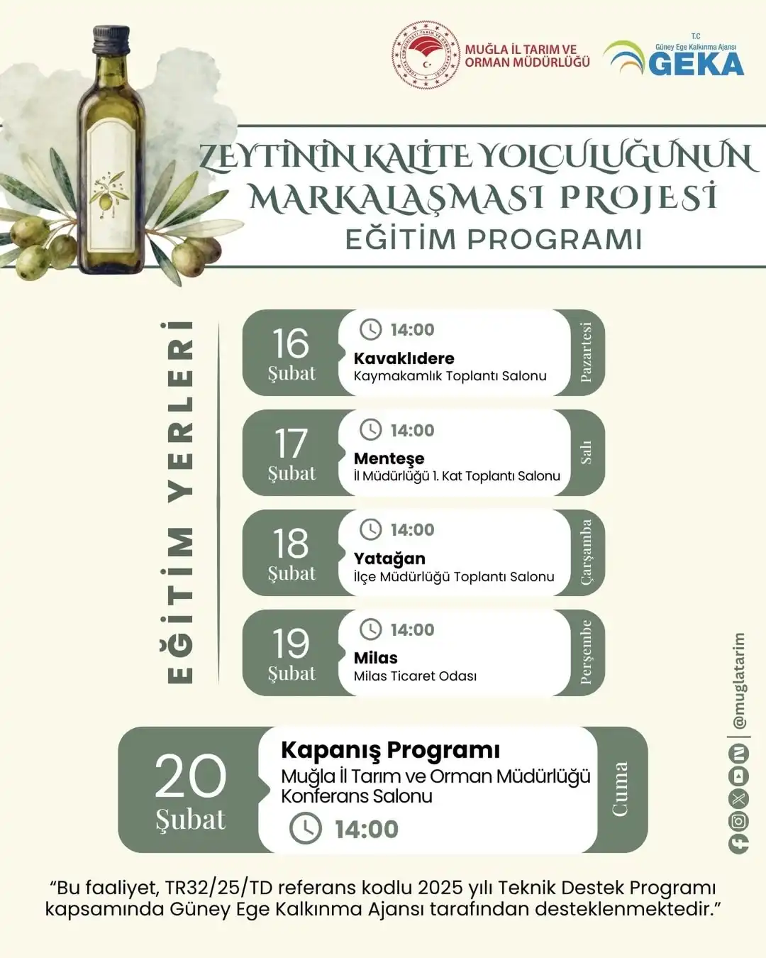 Zeytinin Kalite Yolculuğunun Markalaşması Projesi Milas’ta Devam Ediyor - 1