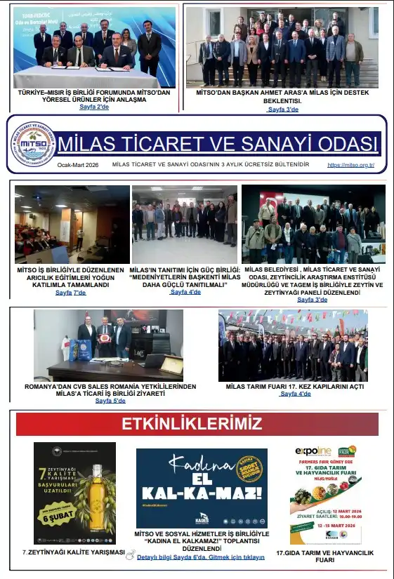 MİTSO’nun 2026 İlk Çeyrek E-Dergisi Yayında