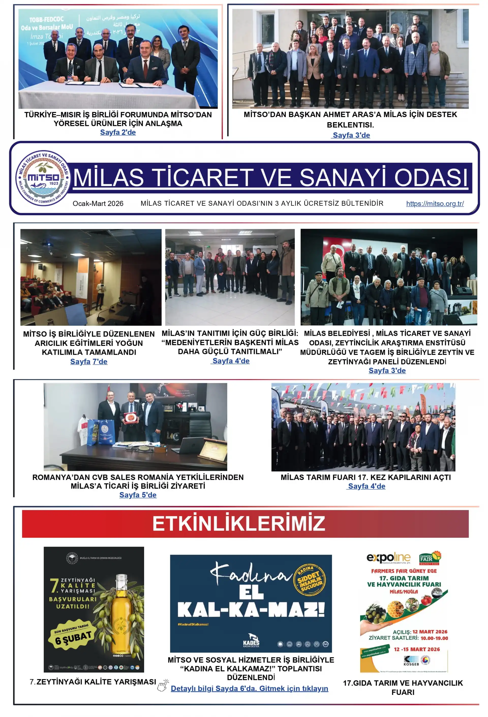 Ocak - Mart 2026 B&uuml;lten