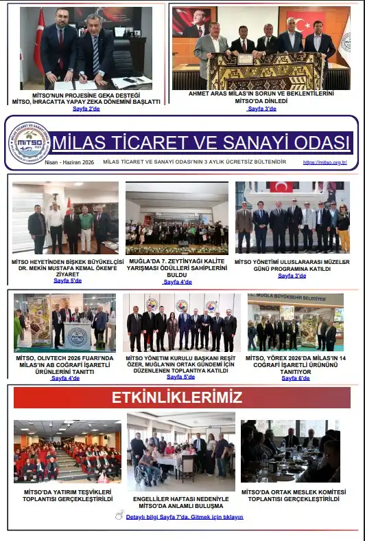 MİTSO’nun 2026 İkinci Çeyrek E-Dergisi Yayında