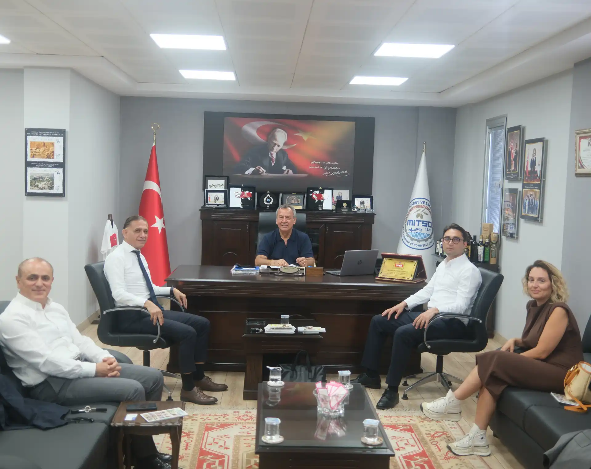 TEB Yöneticilerinden MİTSO'ya Ziyaret